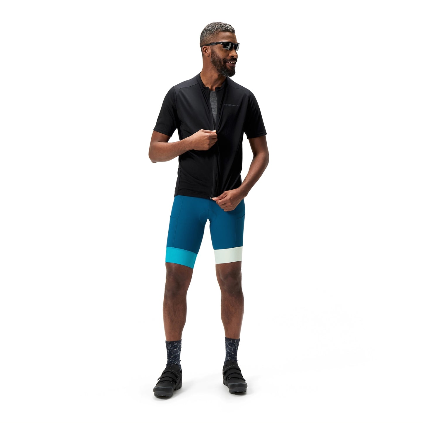 Maillot ENDURA LOOP ZIPPED Manches Courtes Noir