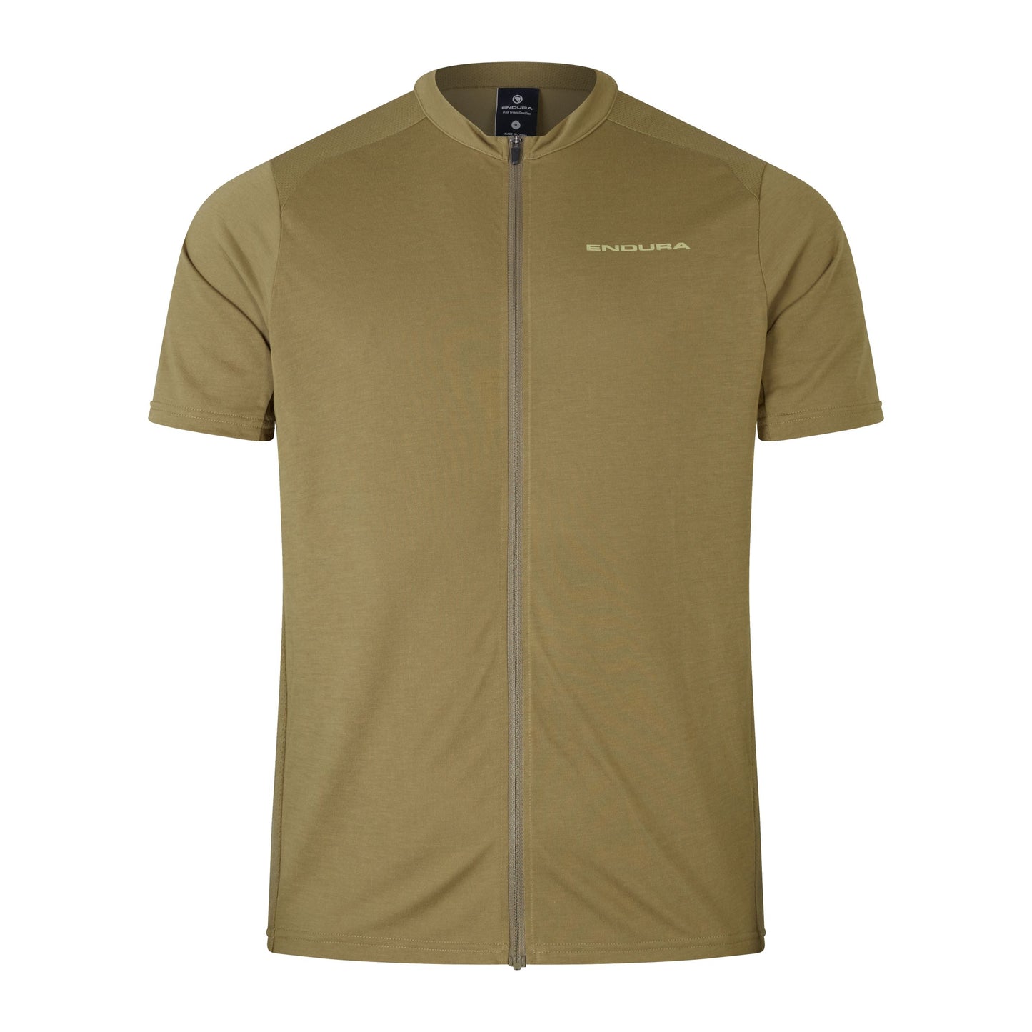 Maillot ENDURA LOOP ZIPPED Manches Courtes Kaki