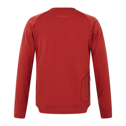 Maillot ENDURA SINGLETRACK FLEECE Manches Longues Brique