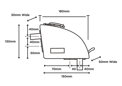 Sacoche de Cadre RESTRAP REAR TOP TUBE BAG 0.8L Noir