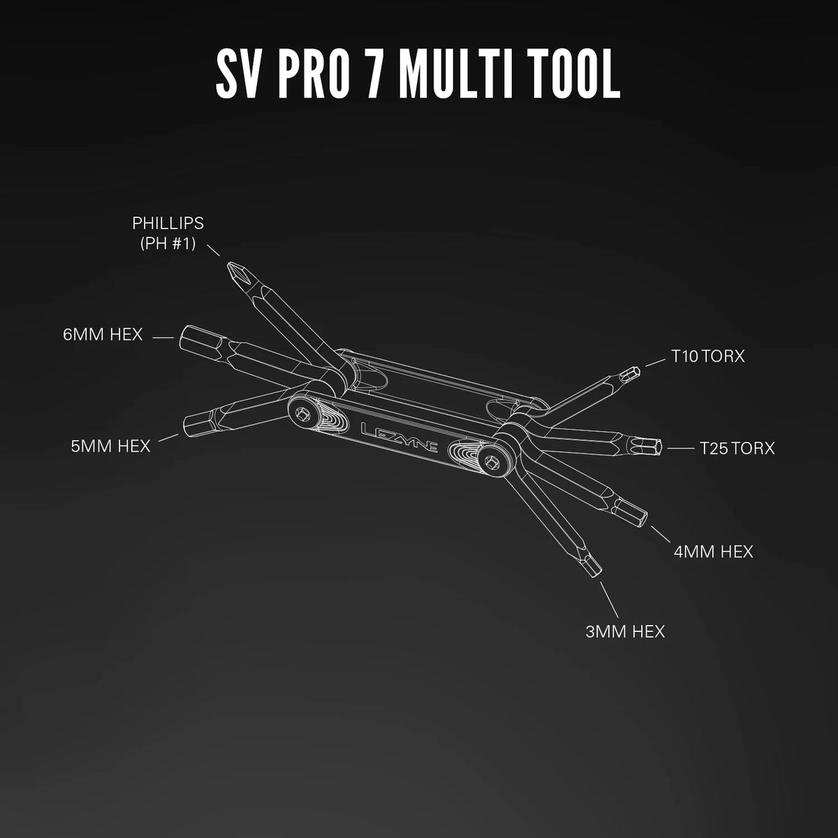 Multi-Outils LEZYNE SV PRO 7 Argent