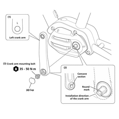 Manivelles SHIMANO FC-E5010