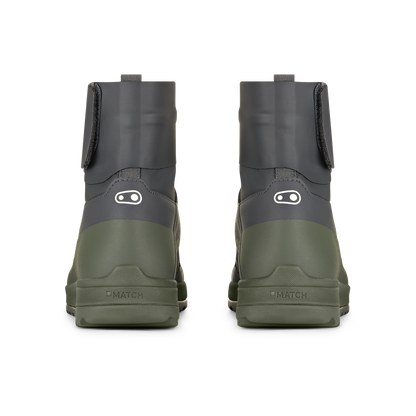 Chaussures VTT CRANKBROTHERS STAMP TRAIL SPEEDLACE SEAL Gris/Vert - vue arrière