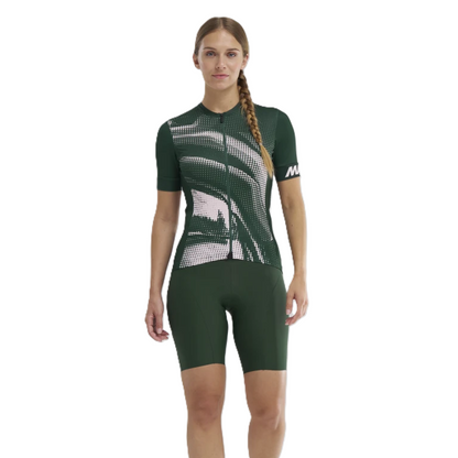 Maillot MAVIC AKSIUM GRAPHIC Manches Courtes Femme Kaki/Rose