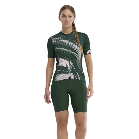 Maillot MAVIC AKSIUM GRAPHIC Manches Courtes Femme Kaki/Rose