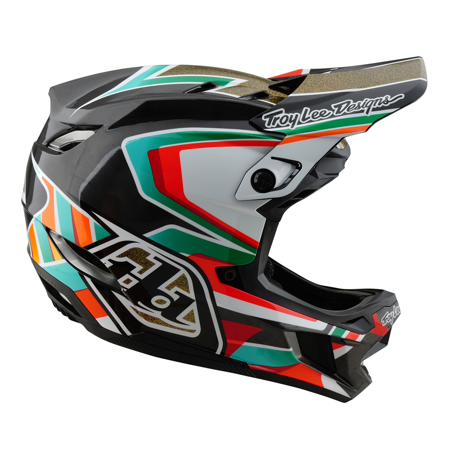 Casque VTT TROY LEE DESIGNS D4 CARBON MIPS Frames Noir/Or
