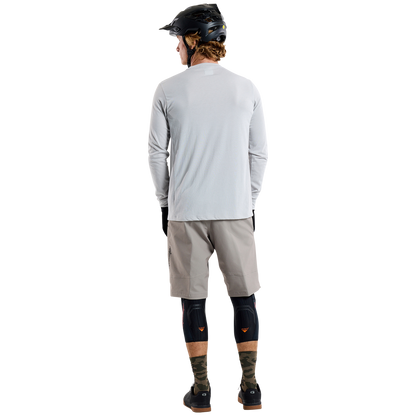 Maillot TROY LEE DESIGNS SKYLINE RIDE TEE SIGNATURE Manches Longues Gris