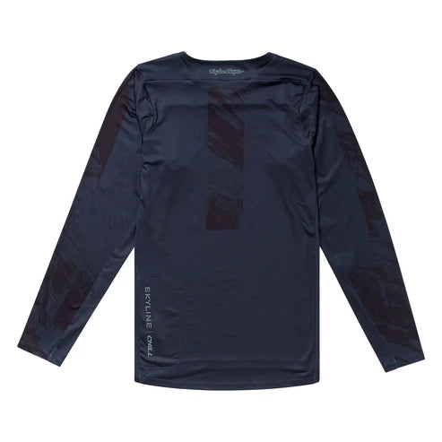 Maillot TROY LEE DESIGNS SKYLINE CHILL Manches Longues Bleu