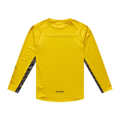 Maillot TROY LEE DESIGNS SKYLINE CHILL SWITCHBACK Manches Longues Jaune Acid
