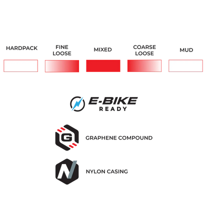 Pneu VITTORIA TERRENO T50 MIXED Gravel Endurance 700c Tubeless Ready Souple Noir