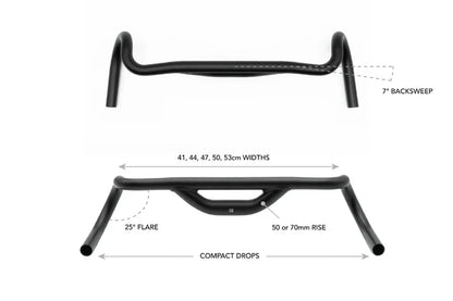 Cintre Gravel REDSHIFT Top Shelf 25° Flare Rise 50mm