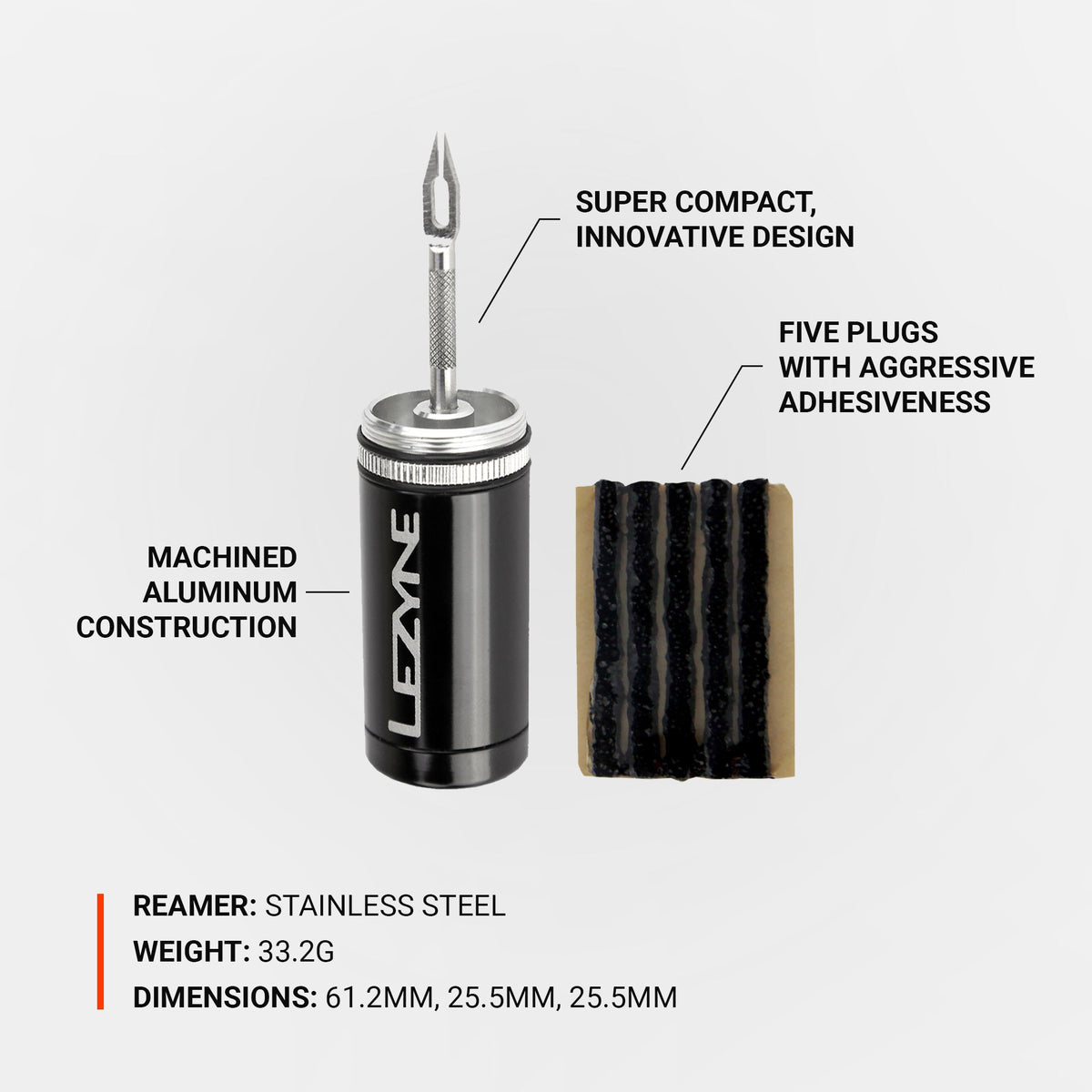 Kit de Réparation Tubeless LEZYNE Noir