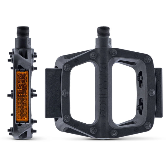 Pédales Plates DMR V6 avec réflecteurs Noir