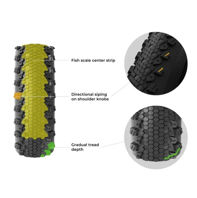 Pneu VITTORIA TERRENO T30 FINE LOOSE Gravel Endurance 700x37c Tubeless Ready Souple Noir