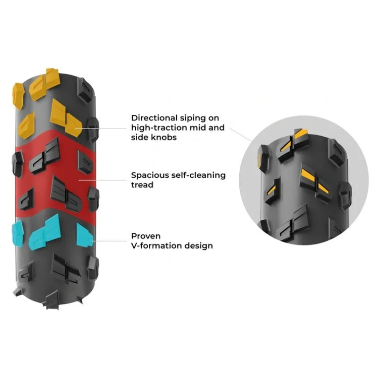 Pneu VITTORIA TERRENO T90 MUD Gravel Endurance 700x40c Tubeless Ready Souple Marron