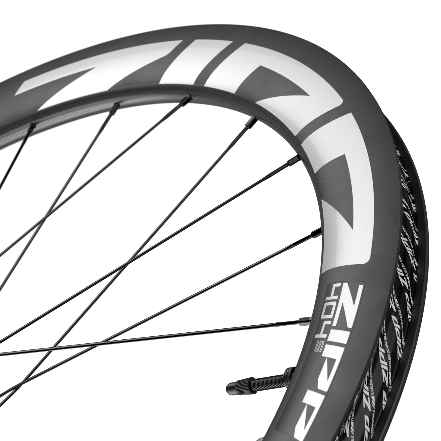 Roue Arrière ZIPP 404 S A1 Tubeless Ready (Center Lock) Noir/Blanc