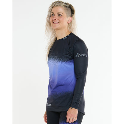 Maillot DHARCO RACE ULTRA VIOLET Manches Longues Femme Noir/Violet