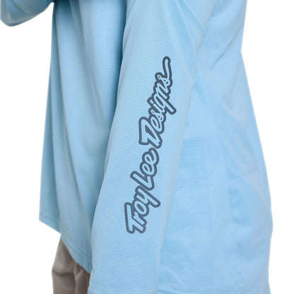 Maillot TROY LEE DESIGNS LILIUM PRO Femme Manches Longues Bleu