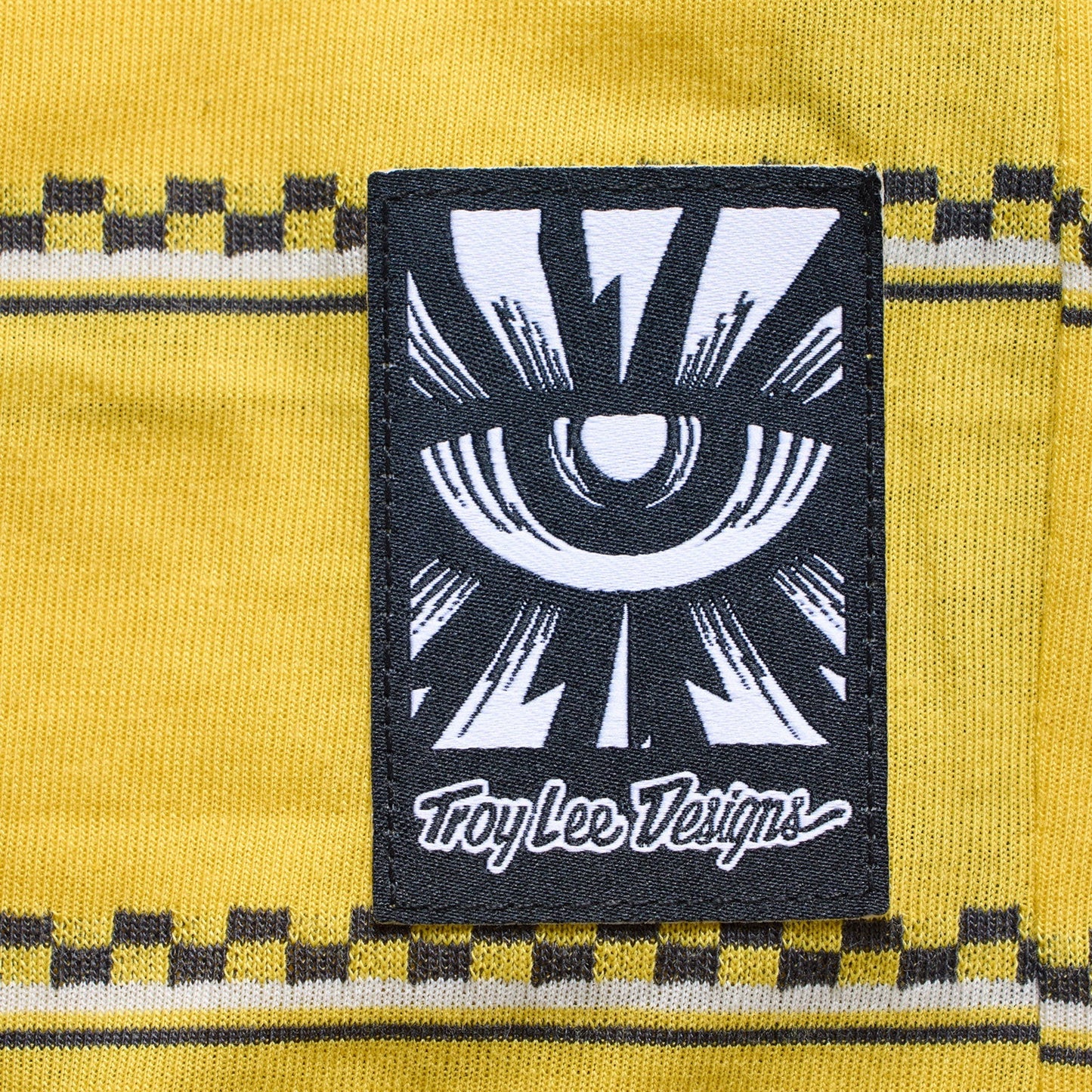 Maillot TROY LEE DESIGNS LILIUM RIDE CHECKED OUT Femme Manches Courtes Jaune