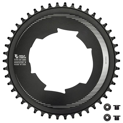 Plateau Mono 12/13V WOLF TOOTH AERO Sram 107mm Capteur de Puissance