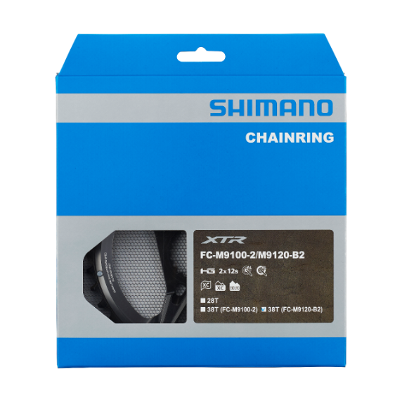 Plateau Extérieur SHIMANO XTR pour FC-M9120-B2 (28-38 dents) 12V