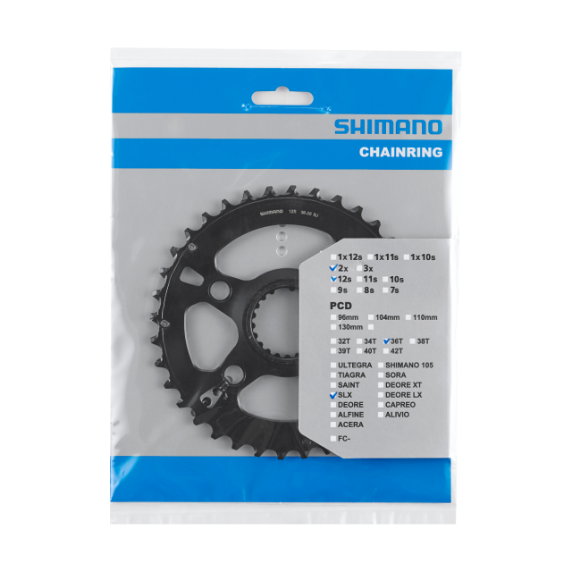 Plateau Extérieur SHIMANO SLX pour FC-M7100-2/FC-M7120-B2 (26-36 dents) 12V