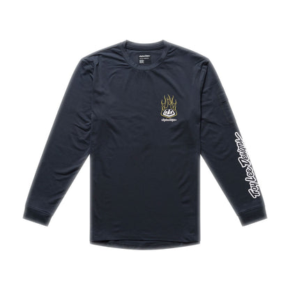 Maillot TROY LEE DESIGNS RUCKUS RIDE PRESSED Junior Manches Longues Noir