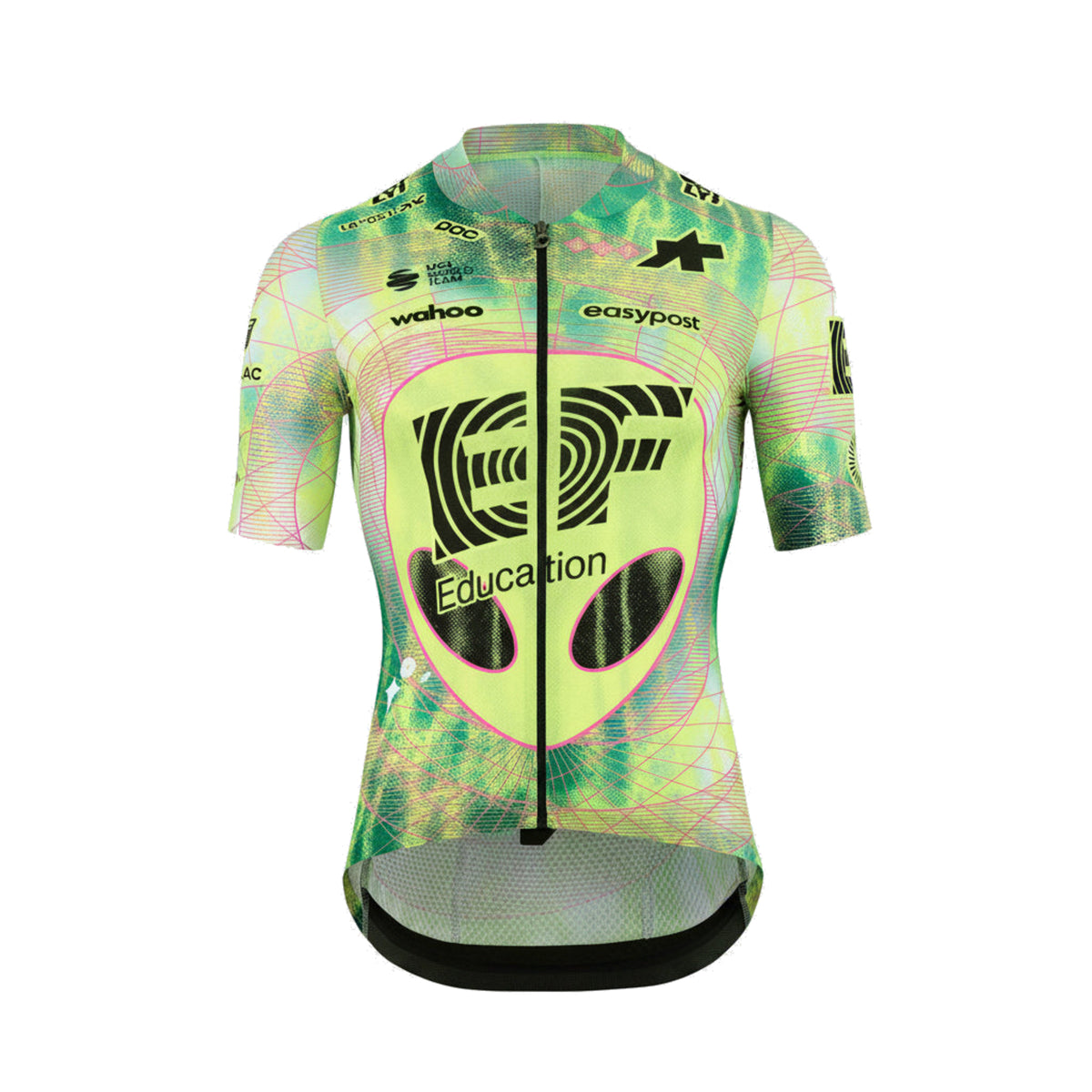 Maillot ASSOS MILLE GT S11 EVO EDUCATION FIRST Manches Courtes Vert/Jaune