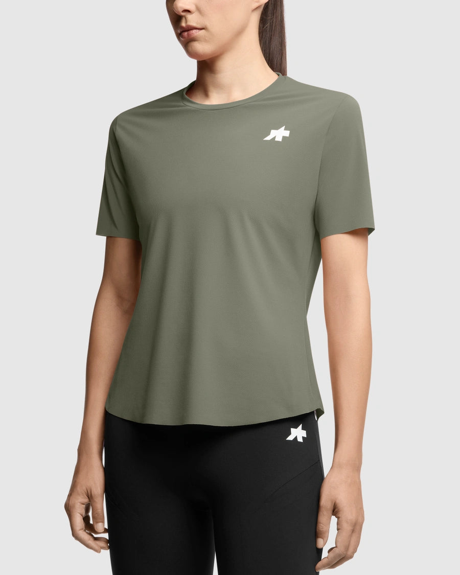 Maillot ASSOS TACTICA POST RIDE T5 Manches Courtes Femme Vert