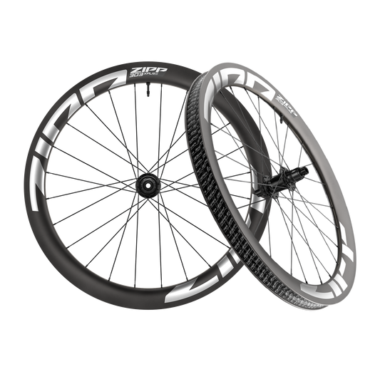 Paire de Roues ZIPP 303 XPLR S Tubeless Ready (Center Lock) Noir/Blanc