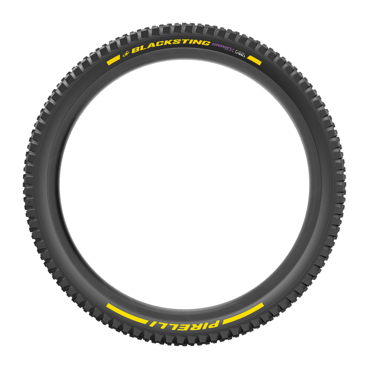 Pneu PIRELLI SCORPION BLACK STING 29x2.40 Supersoft DualWall Tubeless Ready Souple Noir/Jaune Team Edition