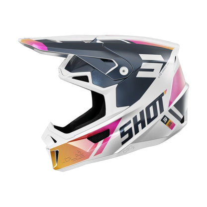 Casque BMX SHOT LITE Ultra Blue Orange Pink Pearly