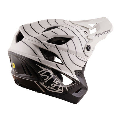 Casque VTT TROY LEE DESIGNS STAGE STUNT AIRWAVES PUMICE MIPS Blanc/Noir — vue complémentaire 3
