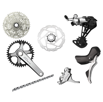Groupe SHIMANO CUES 10V - Édition Polish Silver