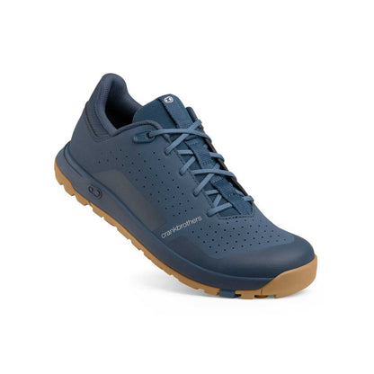 Chaussures VTT CRANKBROTHERS STAMP TRAIL LACE Bleu/Gum — vue trois quarts