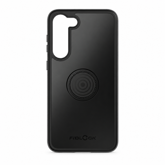 Coque FIDLOCK VACUUM pour Samsung S23 Plus Noir — vue du produit sur fond blanc