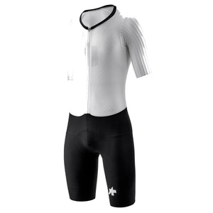 Combinaison ASSOS  EQUIPE RS RAPIDFIRE S11 Blanc/Noir — fond blanc, 2000 x 2000