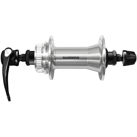 Moyeu Avant SHIMANO CUES HB-QC400 - Édition Polished Silver