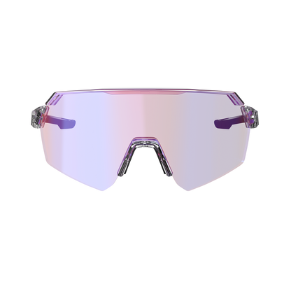 Lunettes LEATT RIDEVIZ LITE SMALL Transparent Verre Iriz Crystal Fuschia