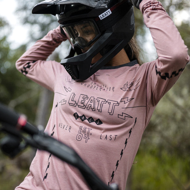 Maillot LEATT MTB GRAVITY 3.0 Femme Manches Longues Rose