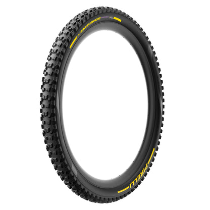 Pneu PIRELLI SCORPION EMPEROR 29x2.40 Supersoft HardWall Tubeless Ready Souple Noir/Jaune Team Edition