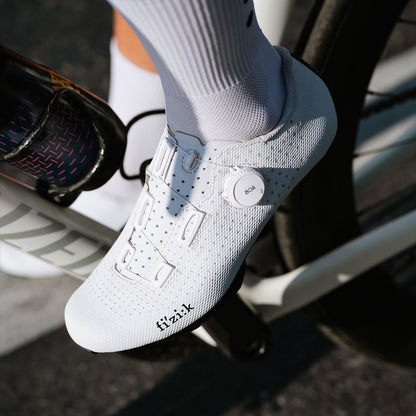 Chaussures Route FIZIK TEMPO DECOS CARBON WIDE Blanc