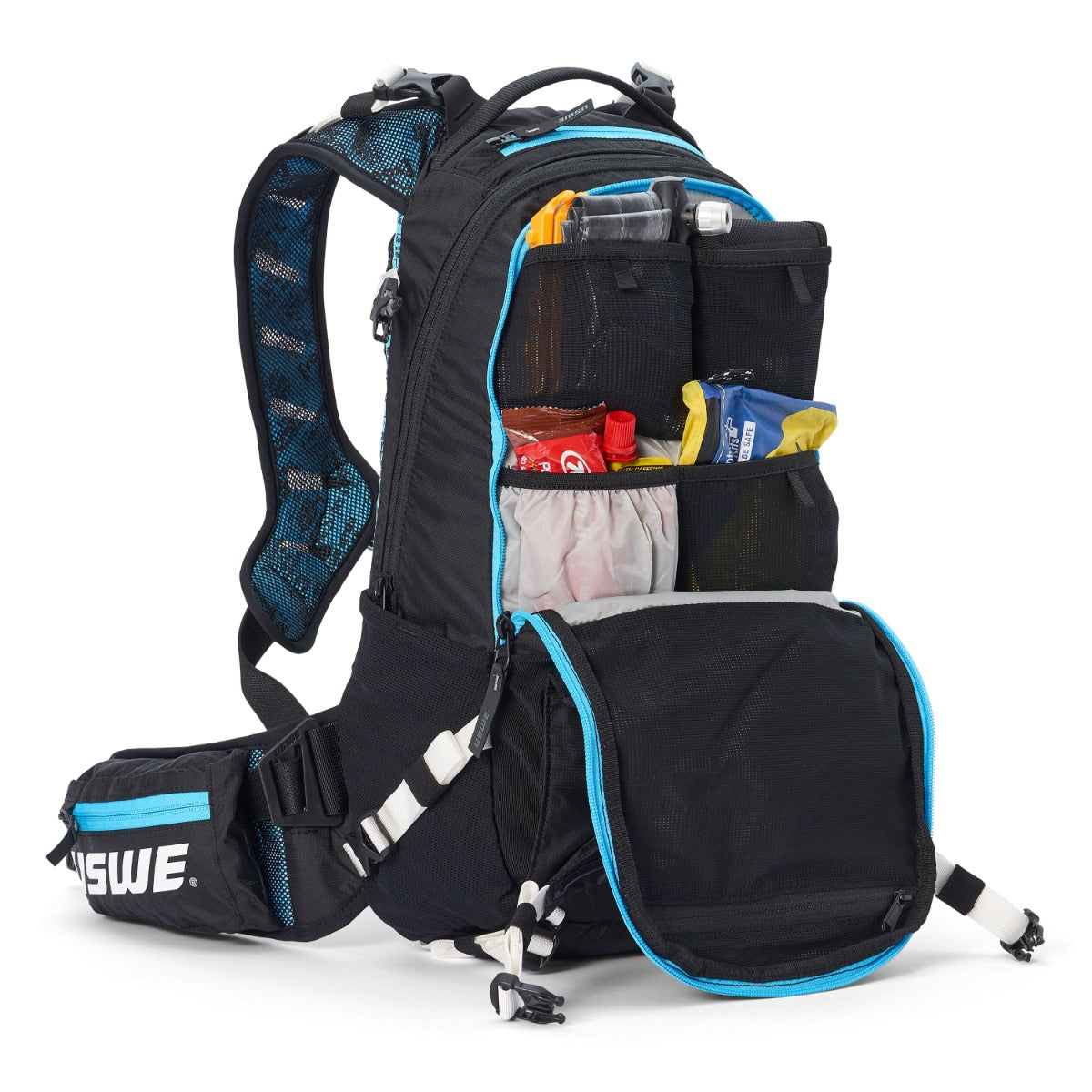 Sac à Dos avec Dorsale Intégrée USWE FLOW 16 L Noir/Bleu