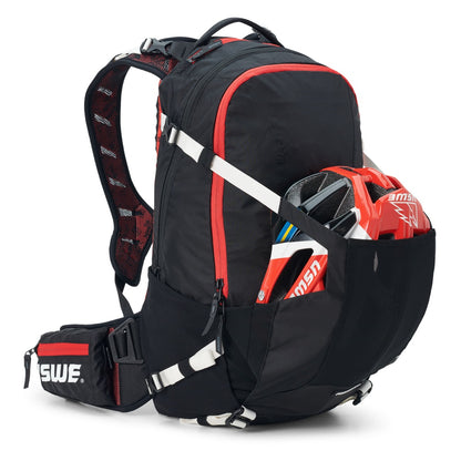 Sac à Dos avec Dorsale Intégrée USWE FLOW 16 L Noir/Rouge