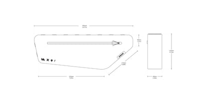 Sacoche de Cadre USWE FRAME TUBE SMALL 2.6 L