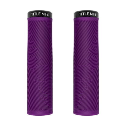 Grips Title MTB FORM Lock-On XL Violet - paire vue de face