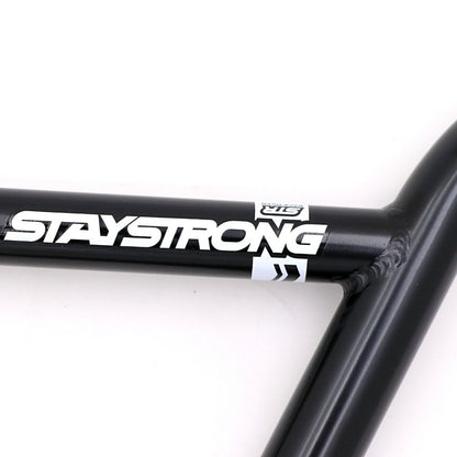 Guidon BMX STAYSTRONG Chevron Straight Race Black Ø22.2mm