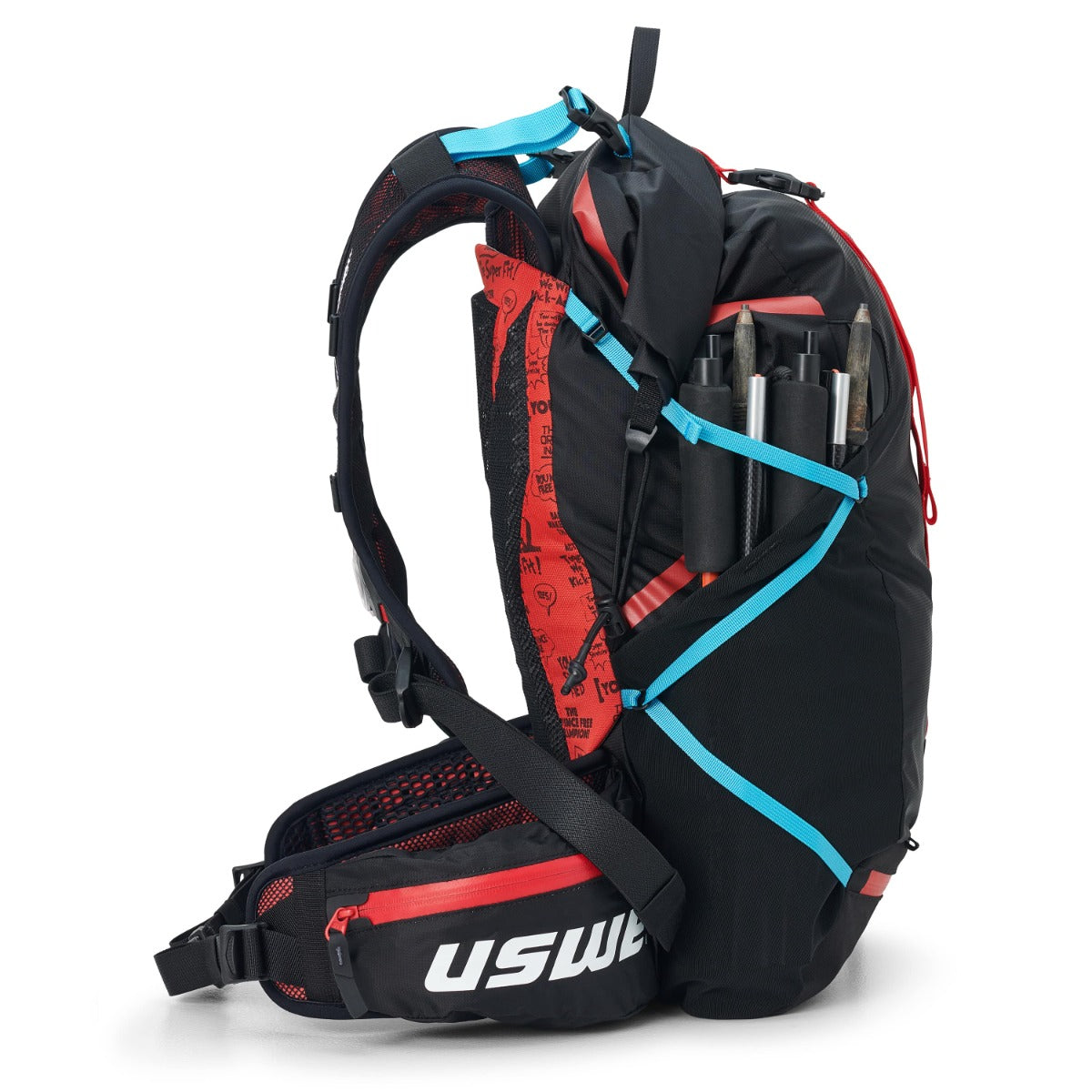 Sac à Dos USWE HAJKER 18 L Noir/Rouge