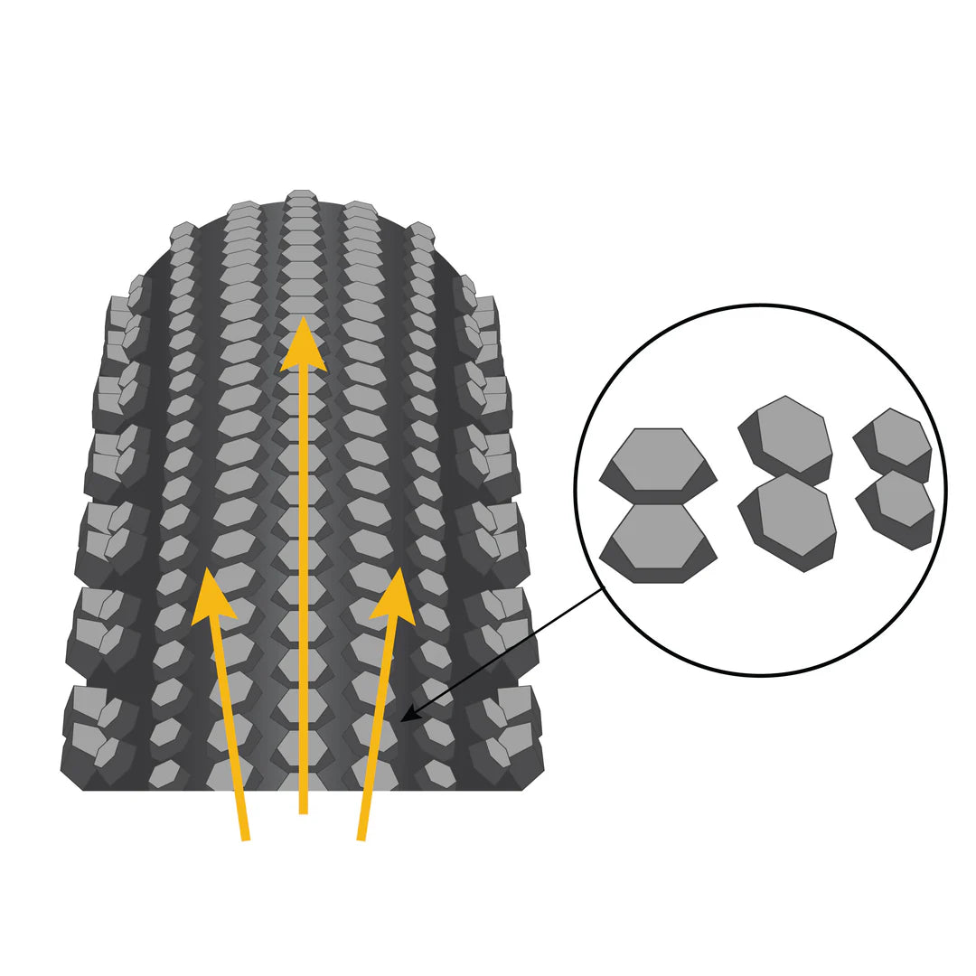 Pneu ENVE HEX 700x52c Tubeless Ready Beige