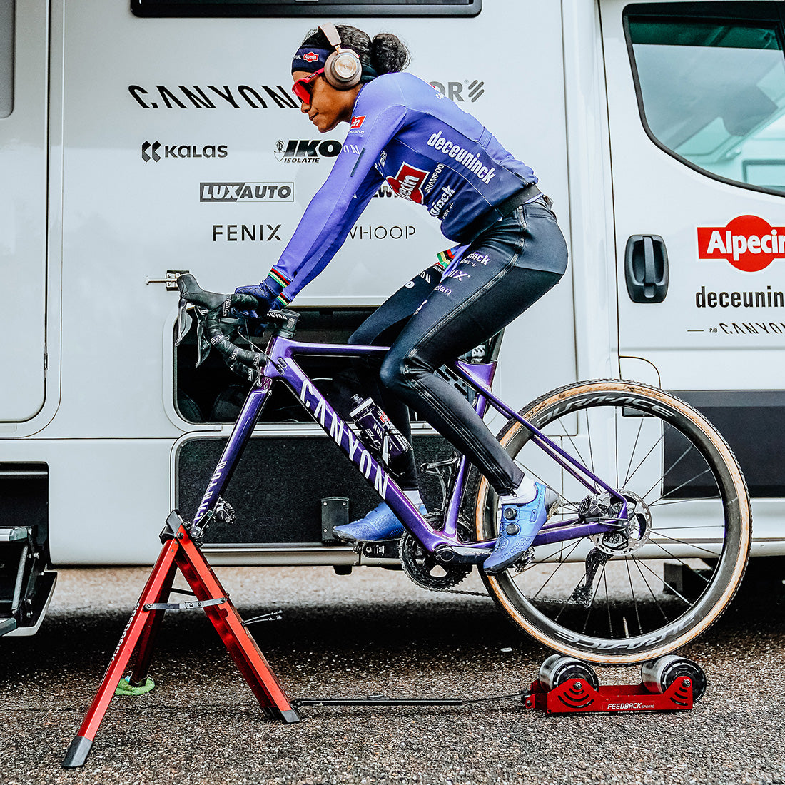 FEEDBACK SPORTS Omnium Over-Drive — Exemple d’échauffement avant une course, vélo non inclus
